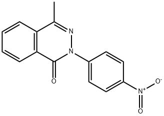 4-甲基-2-(4-硝基-苯基)-2H-酞嗪-1-酮结构式