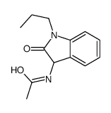 N-(2-Oxo-1-propyl-2,3-dihydro-1H-indol-3-yl)acetamide Structure