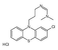 N'-[3-(2-chlorophenothiazin-10-yl)propyl]-N,N-dimethylmethanimidamide,hydrochloride Structure