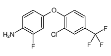 4-[2-chloro-4-(trifluoromethyl)phenoxy]-2-fluoroaniline Structure