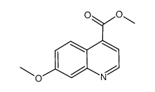 7-methoxyquinoline-4-carboxylic acid methyl ester结构式