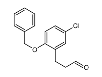 3-[2-(Benzyloxy)-5-chlorophenyl]propanal Structure