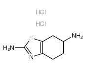 4,5,6,7-TETRAHYDROBENZO[D]THIAZOLE-2,6-DIAMINEDIHYDROCHLORIDE Structure