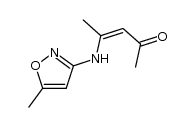 (Z)-4-((5-methylisoxazol-3-yl)amino)pent-3-en-2-one结构式