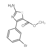 Methyl 2-amino-4-(3-bromophenyl)thiazole-5-carboxylate Structure