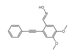 4,5-dimethoxy-2-(phenylethynyl)benzaldehyde oxime结构式