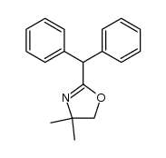 2-benzhydryl-4,4-dimethyl-4,5-dihydrooxazole结构式