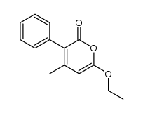6-ethoxy-4-methyl-3-phenyl-2H-pyran-2-one结构式