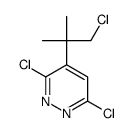 3,6-dichloro-4-(1-chloro-2-methylpropan-2-yl)pyridazine结构式