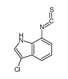 3-chloro-7-isothiocyanato-1H-indole Structure