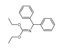 Diethyl-N-benzhydrylimidocarbonat Structure