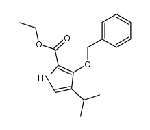 3-benzyloxy-4-isopropyl-pyrrole-2-carboxylic acid ethyl ester结构式