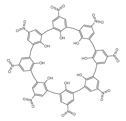 p-nitro-calix[8]arene Structure