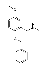 1-(2-(benzyloxy)-5-methoxyphenyl)-N-methylmethanamine Structure