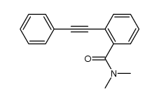 N,N-dimethyl-2-(phenylethynyl)benzamide结构式