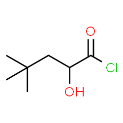 Pentanoyl chloride,2-hydroxy-4,4-dimethyl- Structure