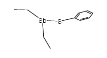 diethyl(phenylthio)stibine结构式