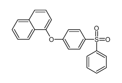 1-[4-(benzenesulfonyl)phenoxy]naphthalene结构式