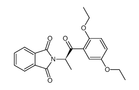 2,5-Diethoxyphenyl-(1-phthalimidoethyl)-keton结构式