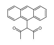 3-anthracen-9-ylpentane-2,4-dione Structure
