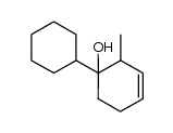 1-cyclohexyl-2-methylcyclohex-3-enol结构式