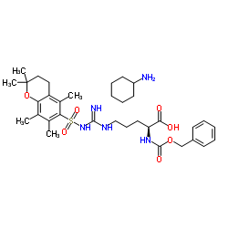 N-苄氧羰基-N'-(2,2,5,7,8-五甲基苯并二氢吡喃-6-磺酰基)-L-精氨酸环己胺盐图片