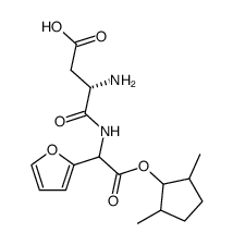 L-aspartyl-D,L-2-furylglycine 2,5-dimethylcyclopentyl ester Structure