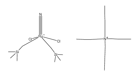 cis-tetra-n-butylammonium nitridodochlorobis(trimethylsilylmethyl)ruthenium(VI) Structure