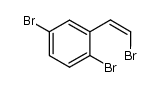 (Z)-1,4-dibromo-2-(2-bromovinyl)benzene结构式