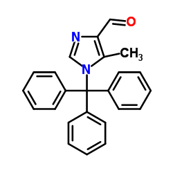 5-Methyl-1-trityl-1H-imidazole-4-carbaldehyde Structure