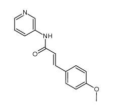 N-(pyridyl-3)(paramethoxyphenyl)-3 propene-2 amide Structure