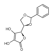 (5R)-3,4-dihydroxy-5-((4R)-2-phenyl-1,3-dioxolan-4-yl)furan-2(5H)-one Structure