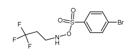 O-((4-bromophenyl)sulfonyl)-N-(3,3,3-trifluoropropyl)hydroxylamine, hydrogen salt Structure