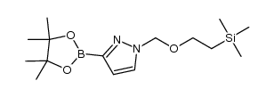 3-(4,4,5,5-tetramethyl-1,3,2-dioxaborolan-2-yl)-1-{[2-(trimethylsilyl)ethoxy]methyl}-1H-pyrazole Structure