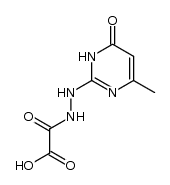 oxalic acid mono-[N'-(4-methyl-6-oxo-1,6-dihydro-pyrimidin-2-yl)-hydrazide] Structure