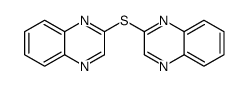 2-quinoxalin-2-ylsulfanylquinoxaline结构式