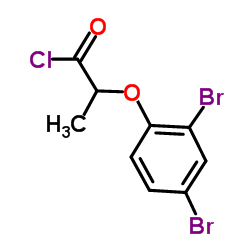 2-(2,4-Dibromophenoxy)propanoyl chloride Structure