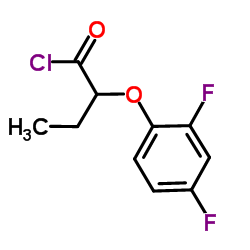 2-(2,4-Difluorophenoxy)butanoyl chloride结构式