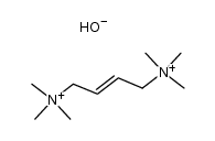 hexa-N-methyl-N,N'-but-2-enediyl-di-ammonium, dihydroxide Structure