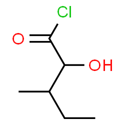 Pentanoyl chloride,2-hydroxy-3-methyl- Structure
