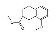 Methyl (2S)-8-methoxy-1,2,3,4-tetrahydro-2-naphthalenecarboxylate结构式