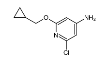 2-chloro-6-(cyclopropylmethoxy)pyridin-4-amine结构式