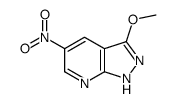 3-methoxy-5-nitro-1H-pyrazolo[3,4-b]pyridine结构式