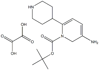 5-氨基-2-(4-N-BOC-哌啶)-吡啶草酸盐结构式