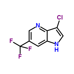 3-Chloro-6-trifluoromethyl-4-azaindole结构式