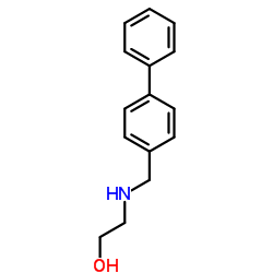 2-[(4-Biphenylylmethyl)amino]ethanol结构式