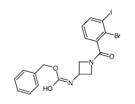 benzyl N-[1-(2-bromo-3-iodobenzoyl)azetidin-3-yl]carbamate结构式