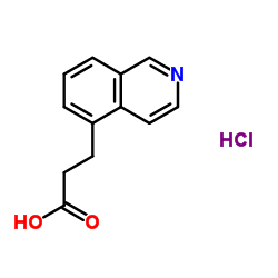 3-(5-Isoquinolinyl)propanoic acid hydrochloride (1:1)结构式