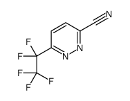 6-(Pentafluoroethyl)-3-pyridazinecarbonitrile结构式