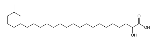 2-hydroxy-23-methyltetracosanoic acid Structure
